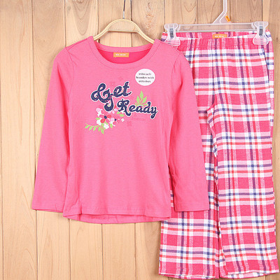 C3401儿童全棉休闲长袖套装 舒适家居与外贸供应的优质选择